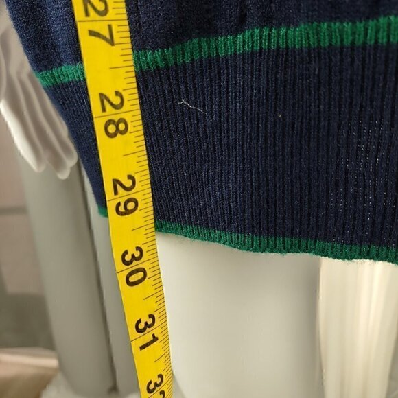 Bill Blass Vintage Blassport Men's Blue & Green Long Sleeve Sweater Size 2X - Picture 6 of 10